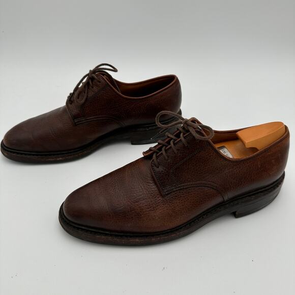 Ashdown Brown Leather Oxford Dress Shoe Size US 6.5 E - Picture 6 of 7